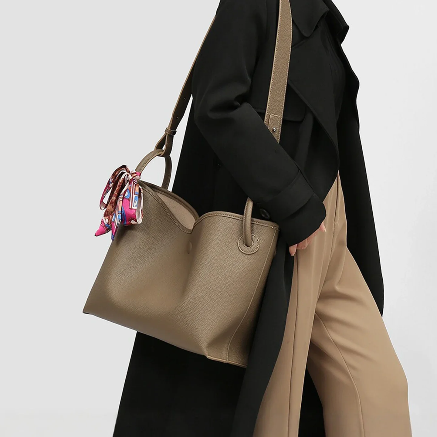 Luxury Bags With Zipper - Luxe dames handtas van PU leer,