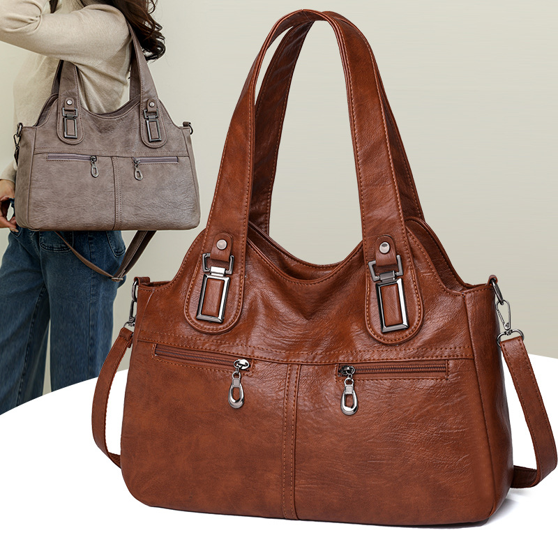Xl Luxury Bags - 2024 Vrouwen Hoge Kwaliteit Lederen Schoudertas