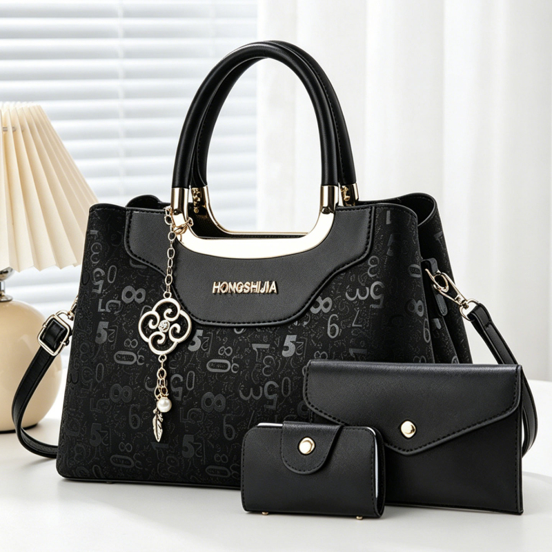 3-delige modieuze dameshandtas - Luxury Bags With Zipper recensie en prijs