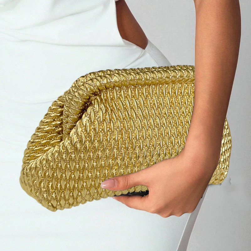 Luxe handgeweven gouden touwta - Luxury Bags On Sale recensie en prijs