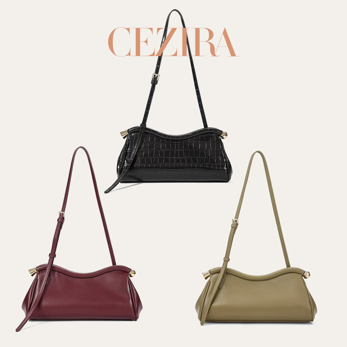 CR Luxe schoudertas met krokod - Luxury Bags Vegan recensie en prijs