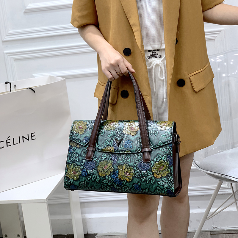 Vintage 3D reliëf bloemenhandt - Luxury Bags Vegan recensie en prijs