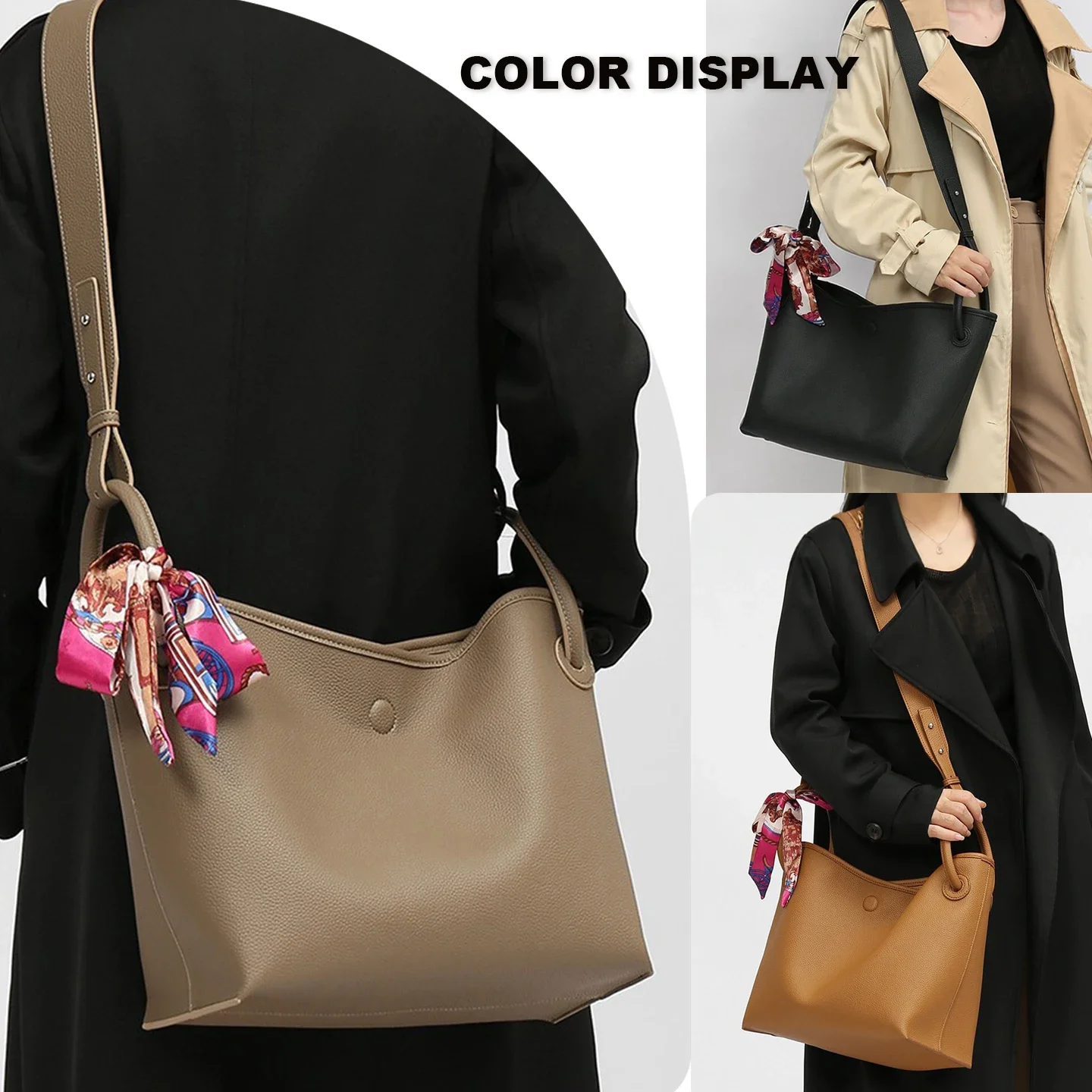 Luxe dames handtas van PU leer - Luxury Bags With Zipper recensie en prijs