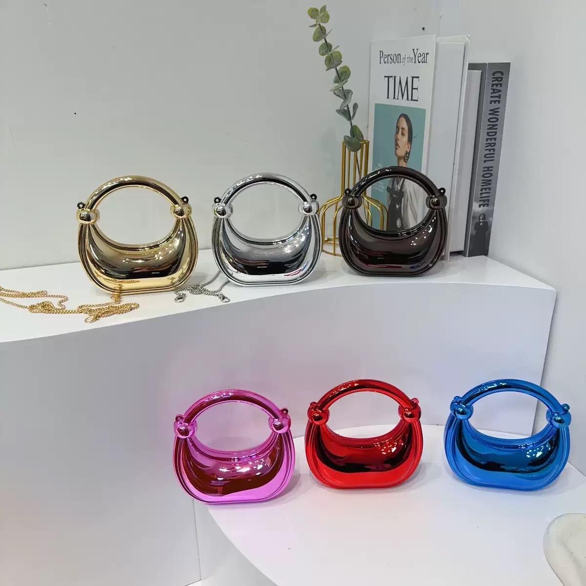 Mini gouden avondtasje portemo - Luxury Bags Reseller recensie en prijs