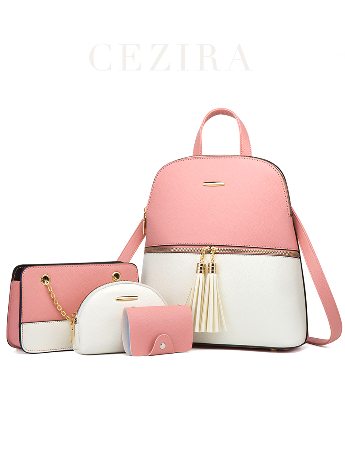 4 Stuks Tassen Set Dames Mode  - Luxury Bags Vegan recensie en prijs