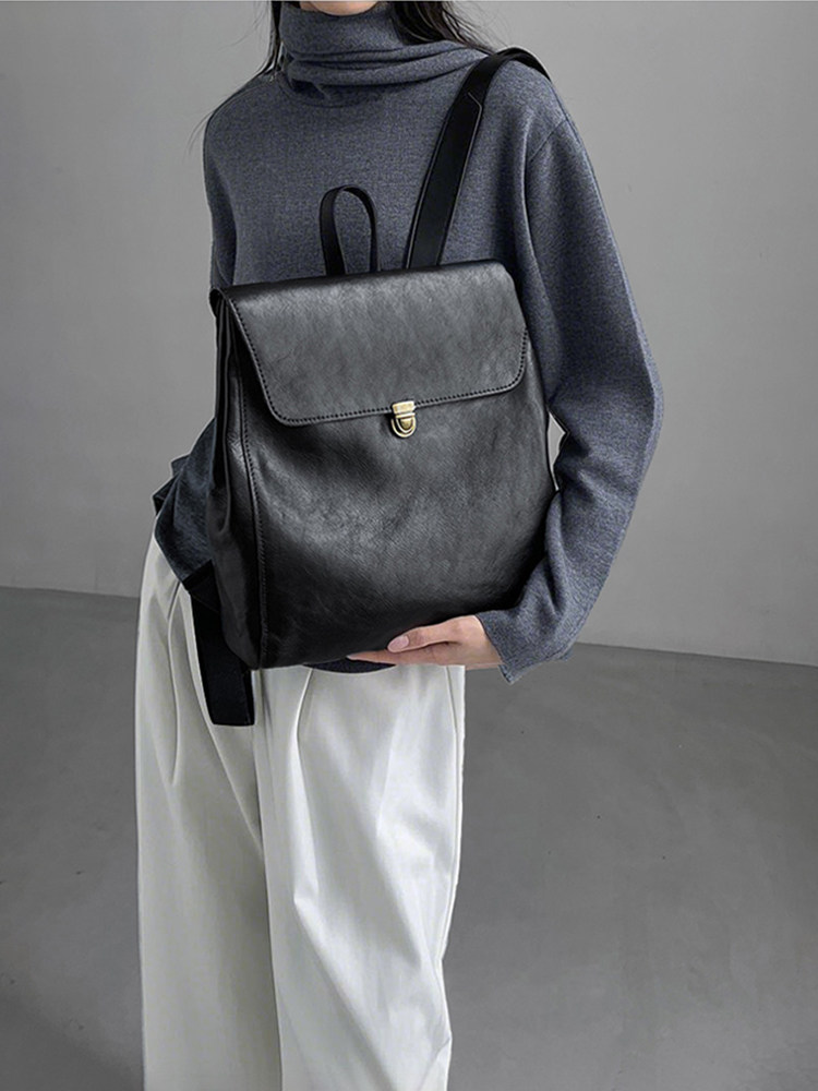 Luxe merkrugzak van echt leer  - Luxury Bags With Zipper recensie en prijs