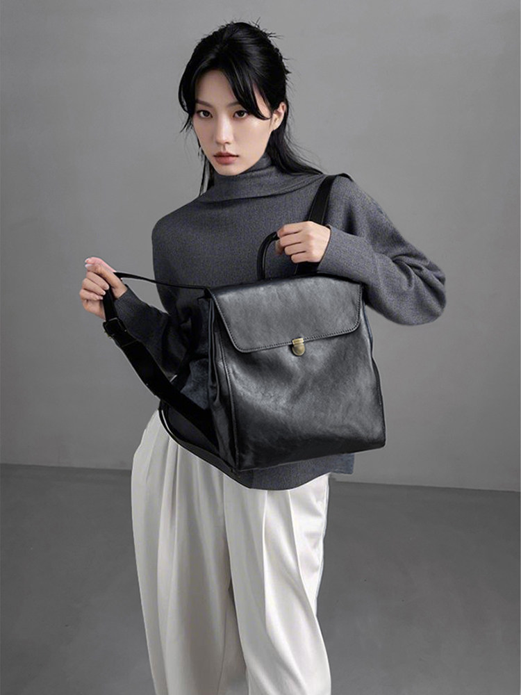 Luxe merkrugzak van echt leer  - Luxury Bags With Zipper recensie en prijs